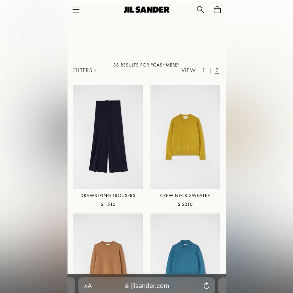 JIL SANDER $800 Cashmere Short Cap Sleeve Top Blouse 100% Cashmere Great Cond - Picture 3 of 16